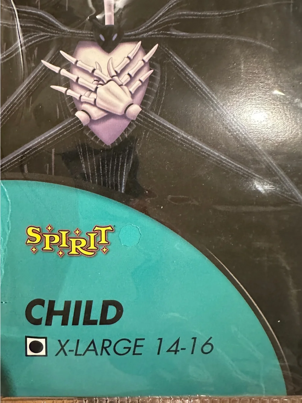 Disney Spirit Jack Skellington Black & White Pinstripe Costume kids XL
